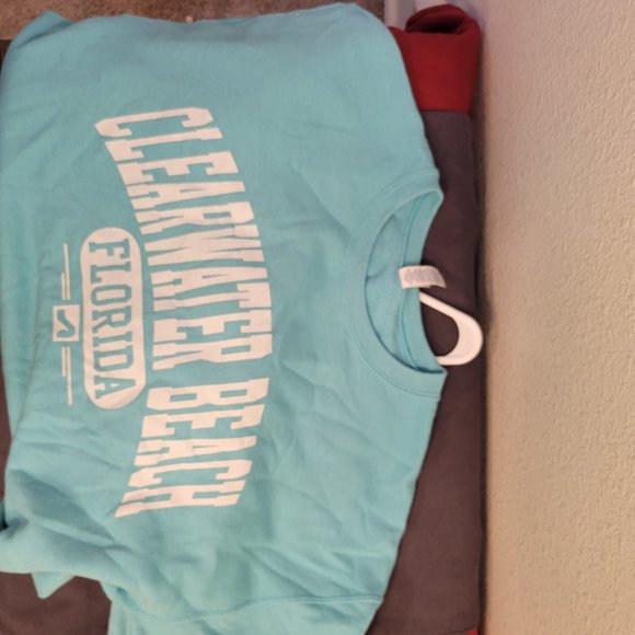 CLEARWATER BEACH SEA BLUE COLORED SWEATSHIRT BY JERZEES - Picture 8 of 10